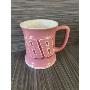 NASCAR 2008  PINK Dale Earnhardt‎ Jr. MUG with Raised "88" &Jr Signature